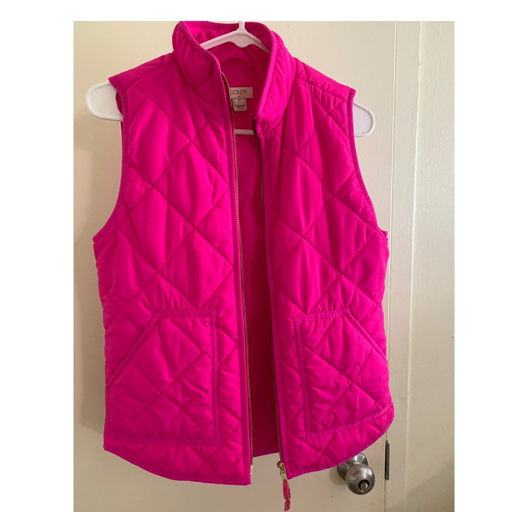 Hot pink J crew vest